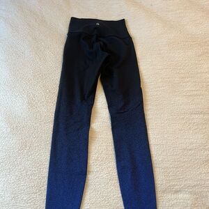 Lululemon Athletica Black and Blue Leggings